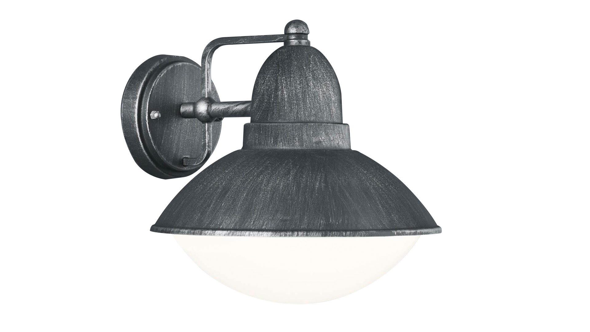 Wandleuchte Trio leuchten aus Metall in Grau TRIO Außen-Wandleuchte Amur antik silberfarben – Durchmesser ca. 24 cm