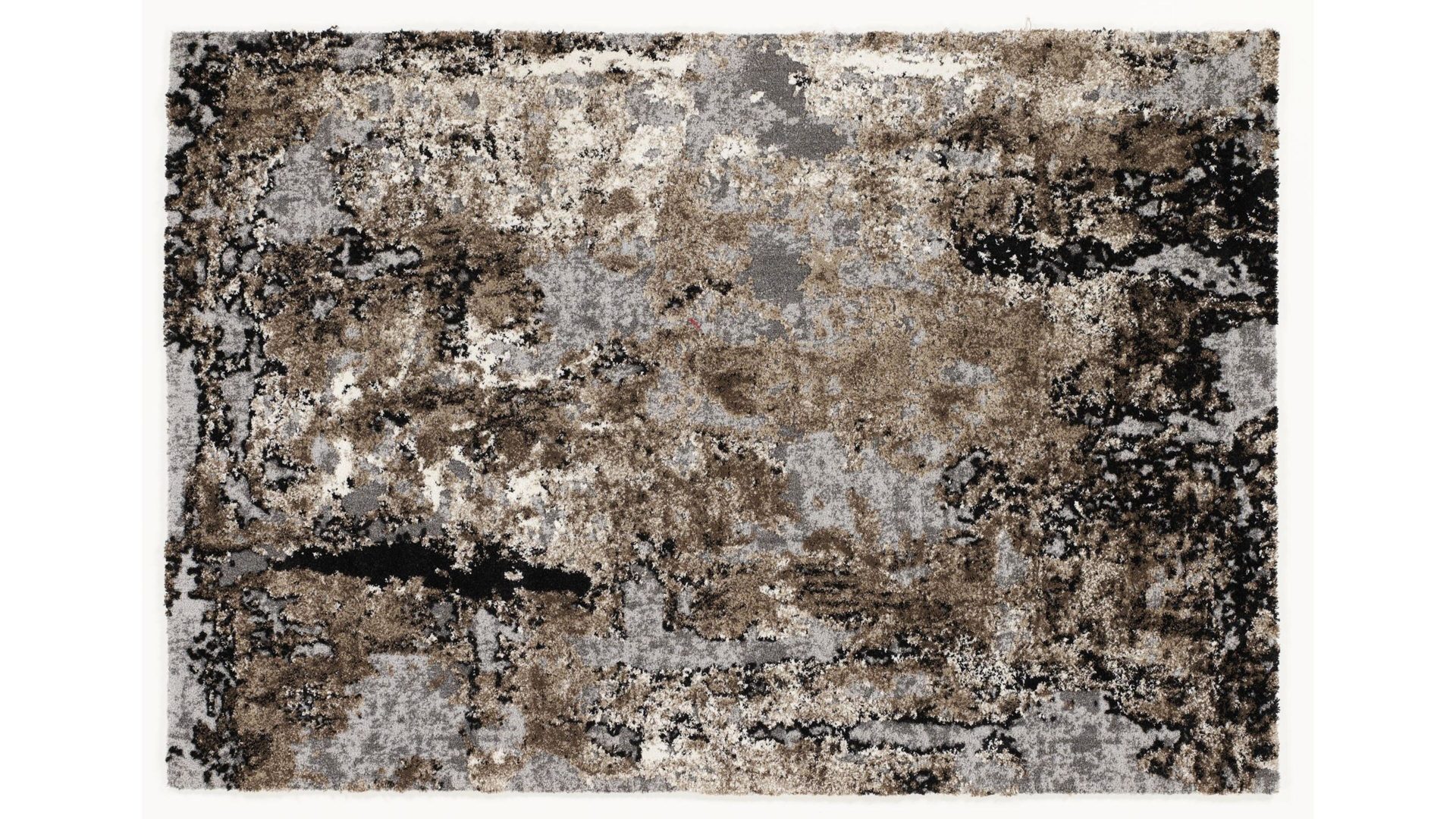 Hochflorteppich Oci aus Mischgewebe in Braun Designerteppich Juwel Liray für Ihre Wohnaccessoires braun-beiges Mischgewebe – ca. 65 x 130 cm