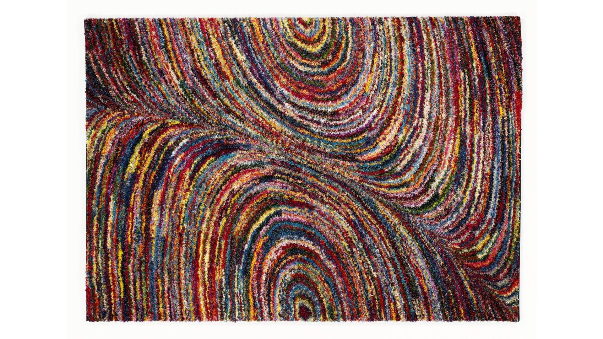 Hochflorteppich Oci aus Kunstfaser in Mehrfarbig Hochflorteppich Sixteen Face multicolorfarbene Kunstfaser – ca. 140 x 200 cm