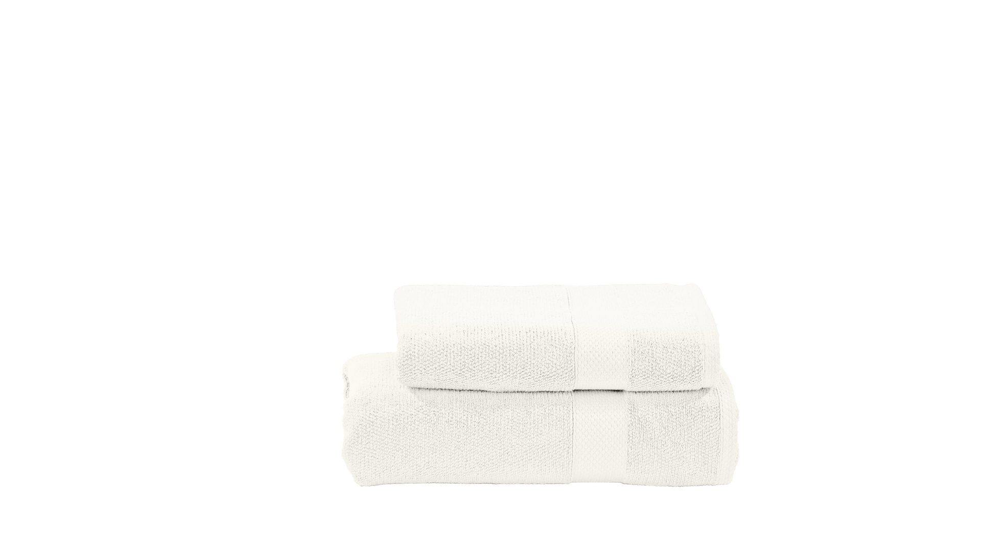 Handtuch-Set Done® be different aus Stoff in Weiß DONE® Handtuch-Set Deluxe für Ihre Heimtextilien weiße Baumwolle – zweiteilig