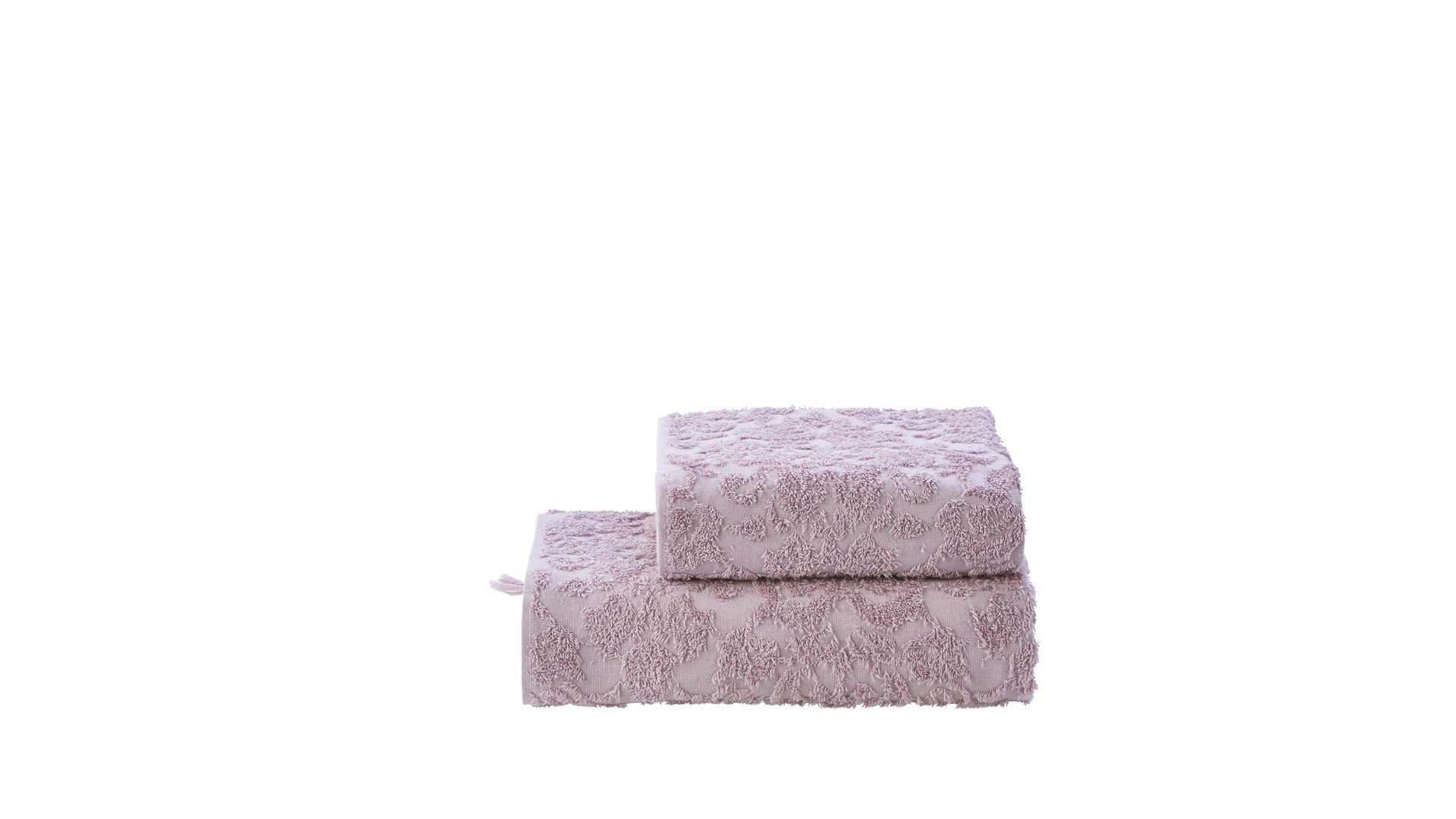 Handtuch-Set Done.® aus Stoff in Pastell done.® Handtuch-Set Provence Ornaments altrosafarbene Baumwolle – zweiteilig