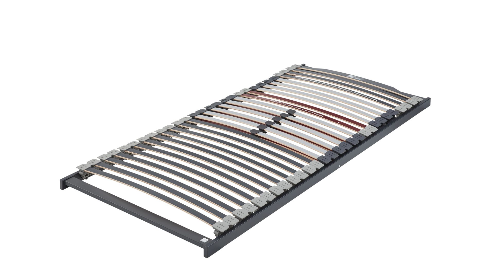 Lattenrost Interliving aus Holz in Grau Interliving Lattenrost Serie 1944 starr – Liegefläche ca. 80 x 190 cm