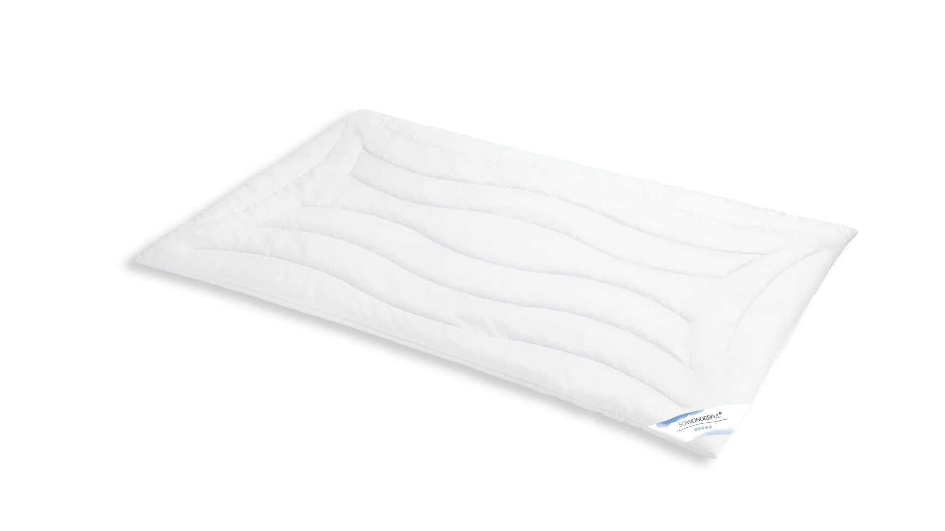 Faserdecke SO!WONDERFUL aus Stoff in Weiß SO!WONDERFUL Duo-Faserdecke Exclusiv Hollofil Spring, 1750 g – ca. 240 x 220 cm