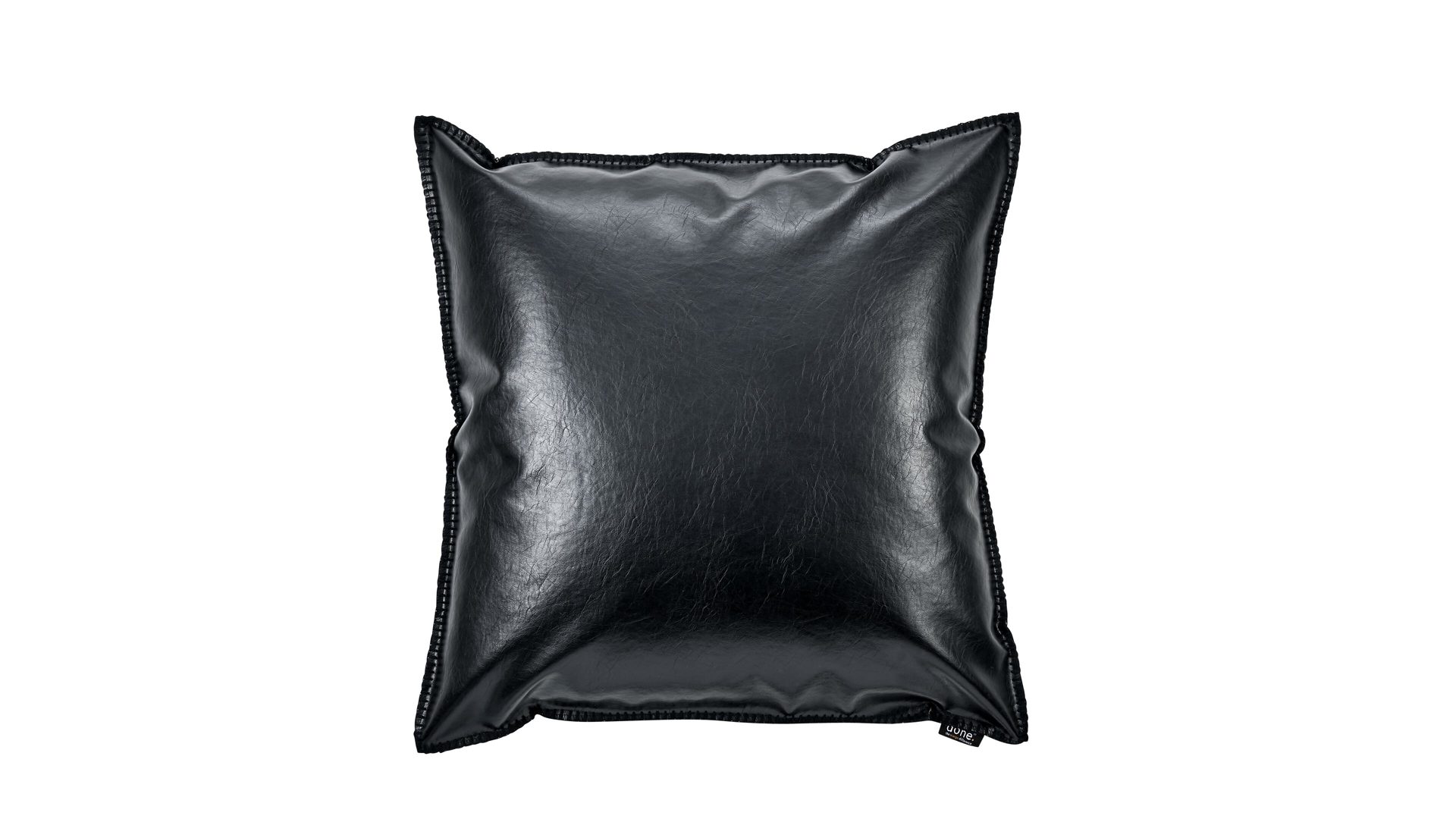 Kissenbezug /-hülle Done.® be different aus Stoff in Schwarz DONE.® Kissenhülle Cushion Evil schwarzes Kunstleder – ca. 65 x 65 cm