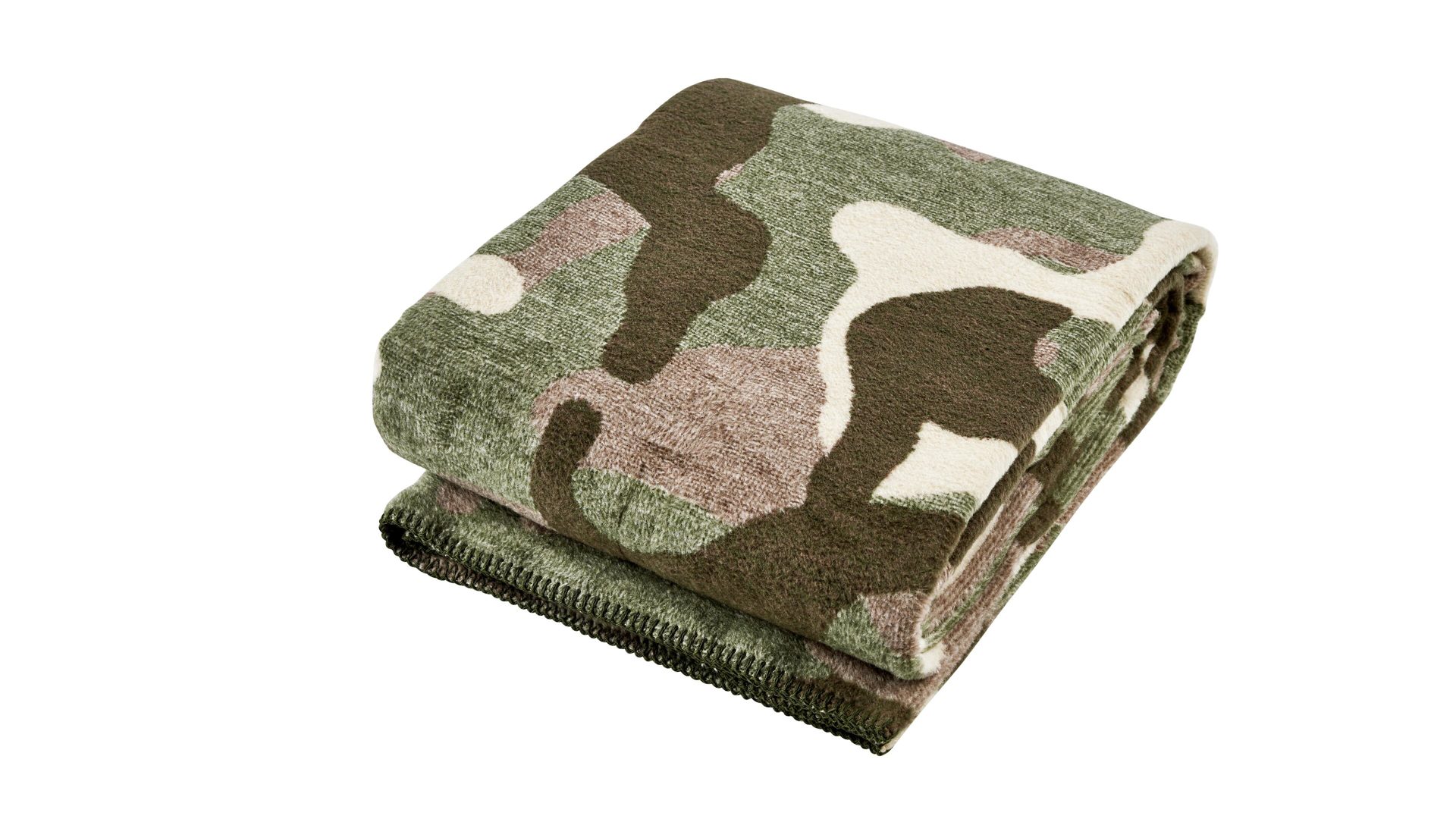 Wohndecke Done® by karabel home company aus Stoff in Braun DONE® Wohndecke Blanket Camouflage braunes Camouflagemuster – ca. 150 x 200 cm