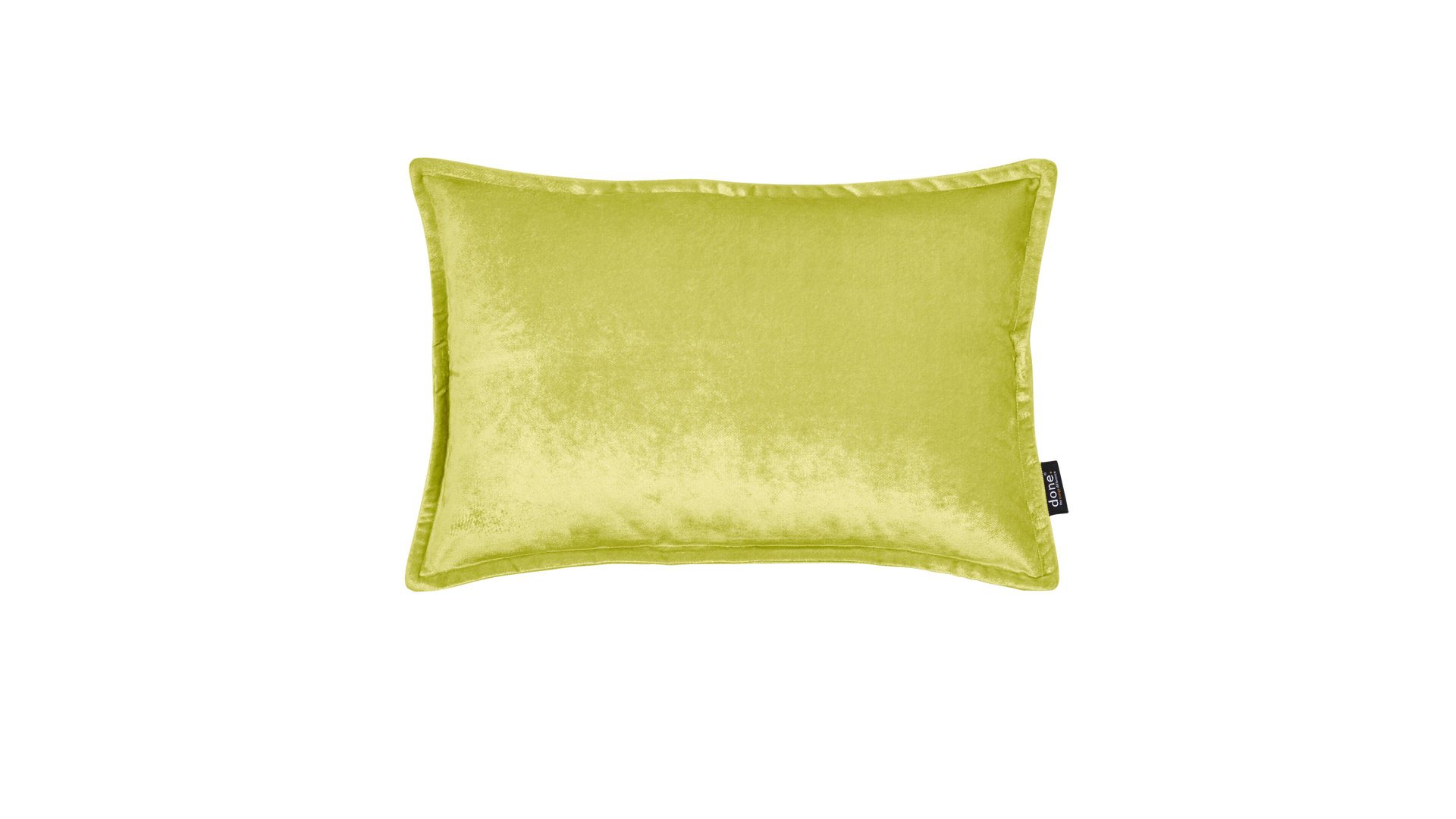 Kissenbezug /-hülle Done.® aus Stoff in Hellgrün done.® Kissenhülle Cushion Glam apfelgrüner Samt – ca. 40 x 60 cm