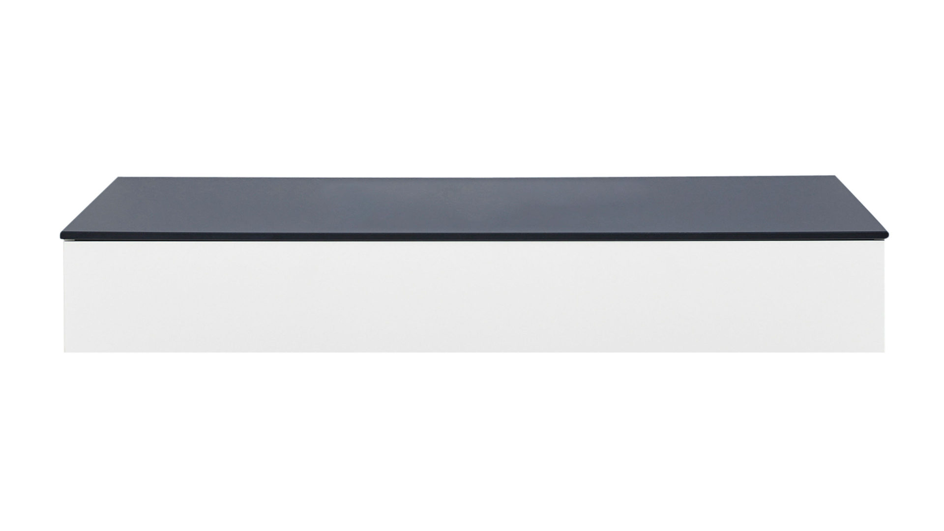 Tischplatte Interliving aus Stein in Schwarz Interliving Bad Serie 3701 – Waschtischplatte schwarzes Qsolid – Länge ca. 120 cm
