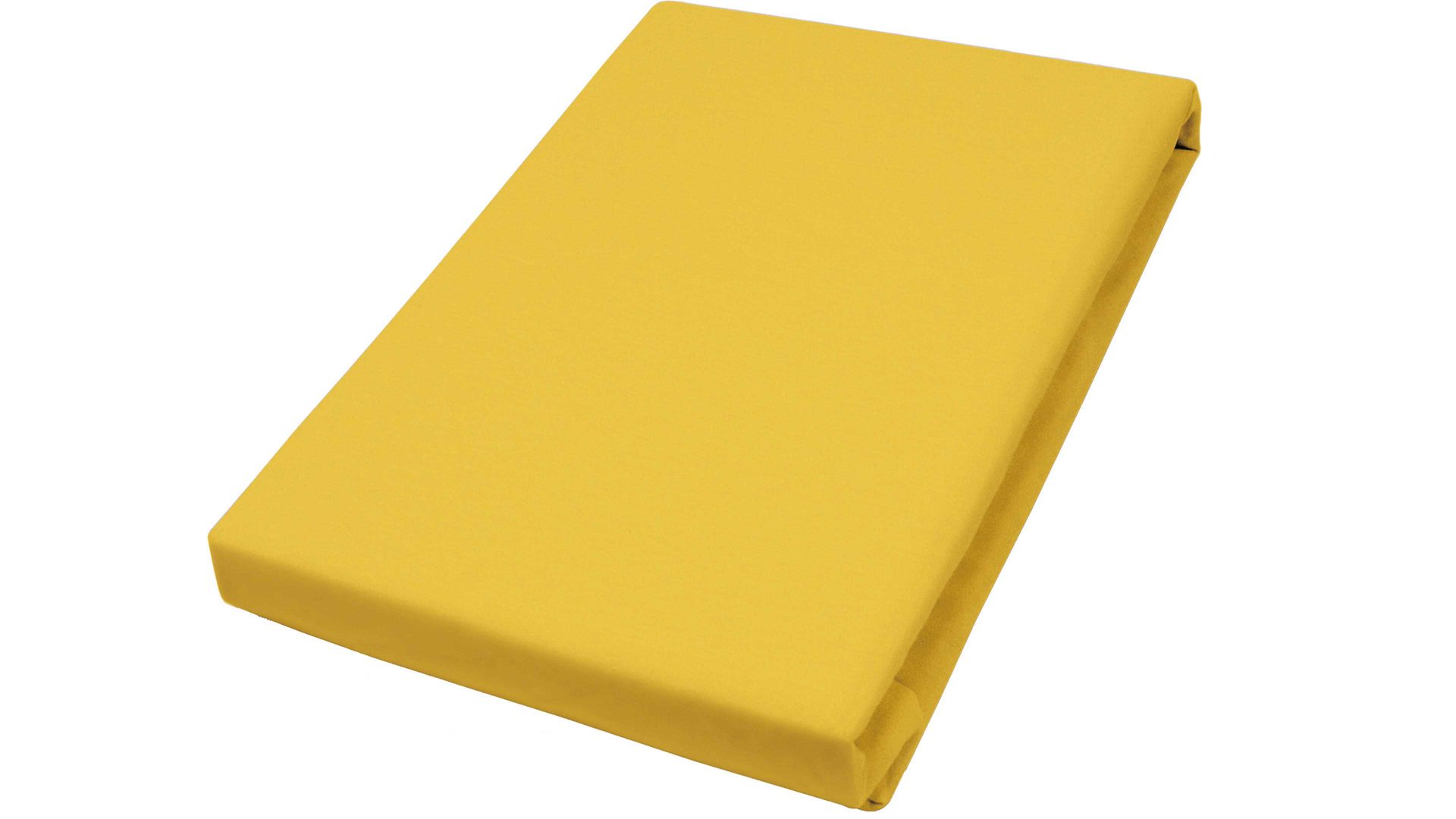 Spannbettlaken H.g. hahn haustextilien aus Stoff in Gelb Spannbettlaken gelber Baumwolljersey - ca. 100 x 200 cm