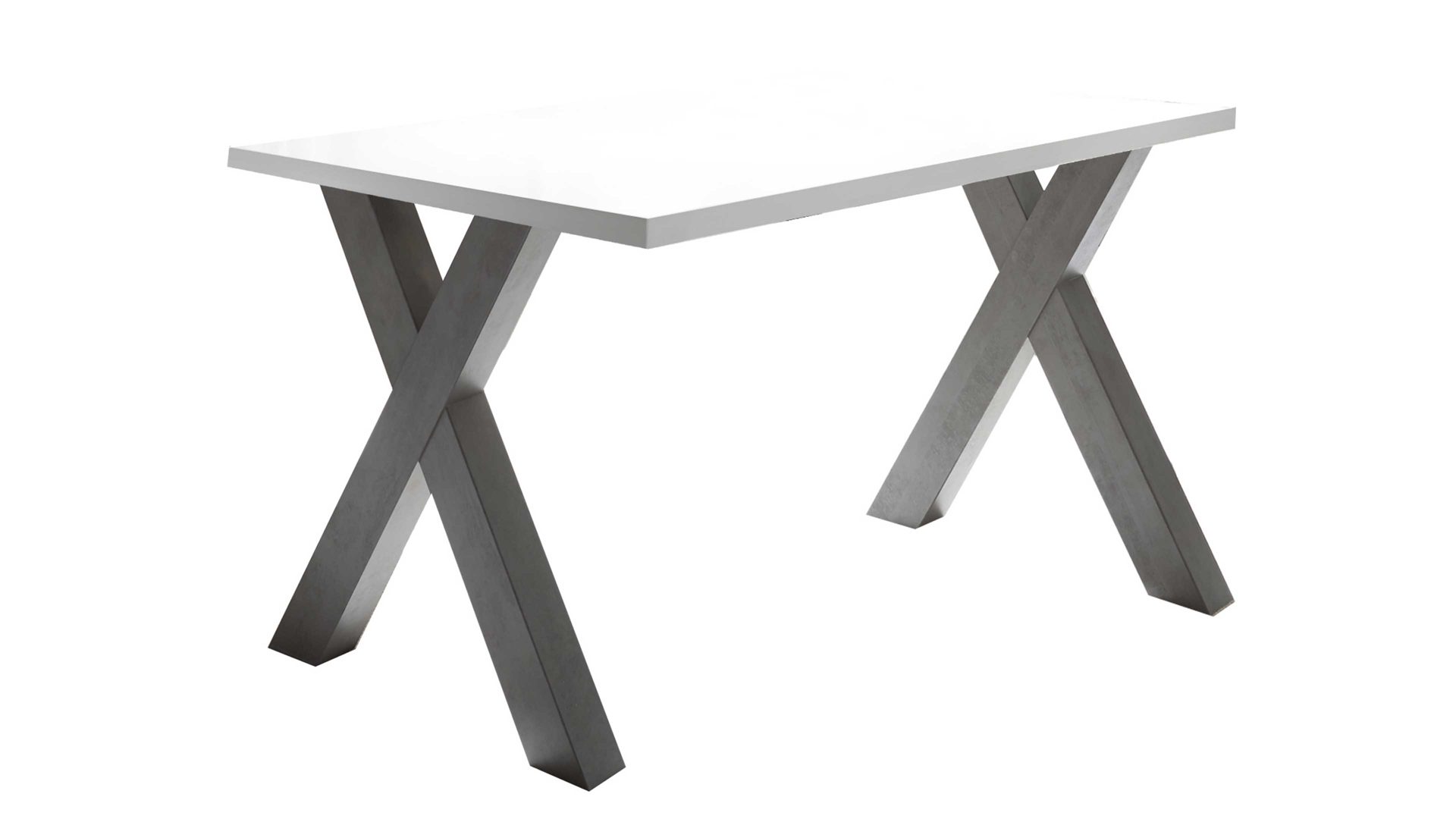 Schreibtisch Mäusbacher i.i. aus Holz in Weiß Schreibtisch, Bürotisch und Arbeitstisch Mister Office Mattweiß & Graphit – ca. 160 x 70 cm