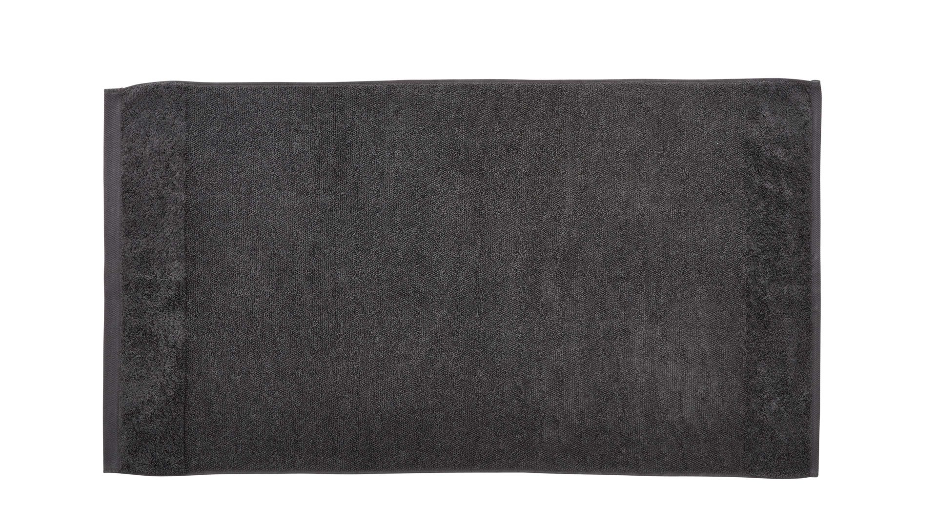 Handtuch Interliving aus Naturfaser in Anthrazit Interliving Handtuch Serie 9108 - Handtuch Anthrazit – ca. 60 x 110 cm