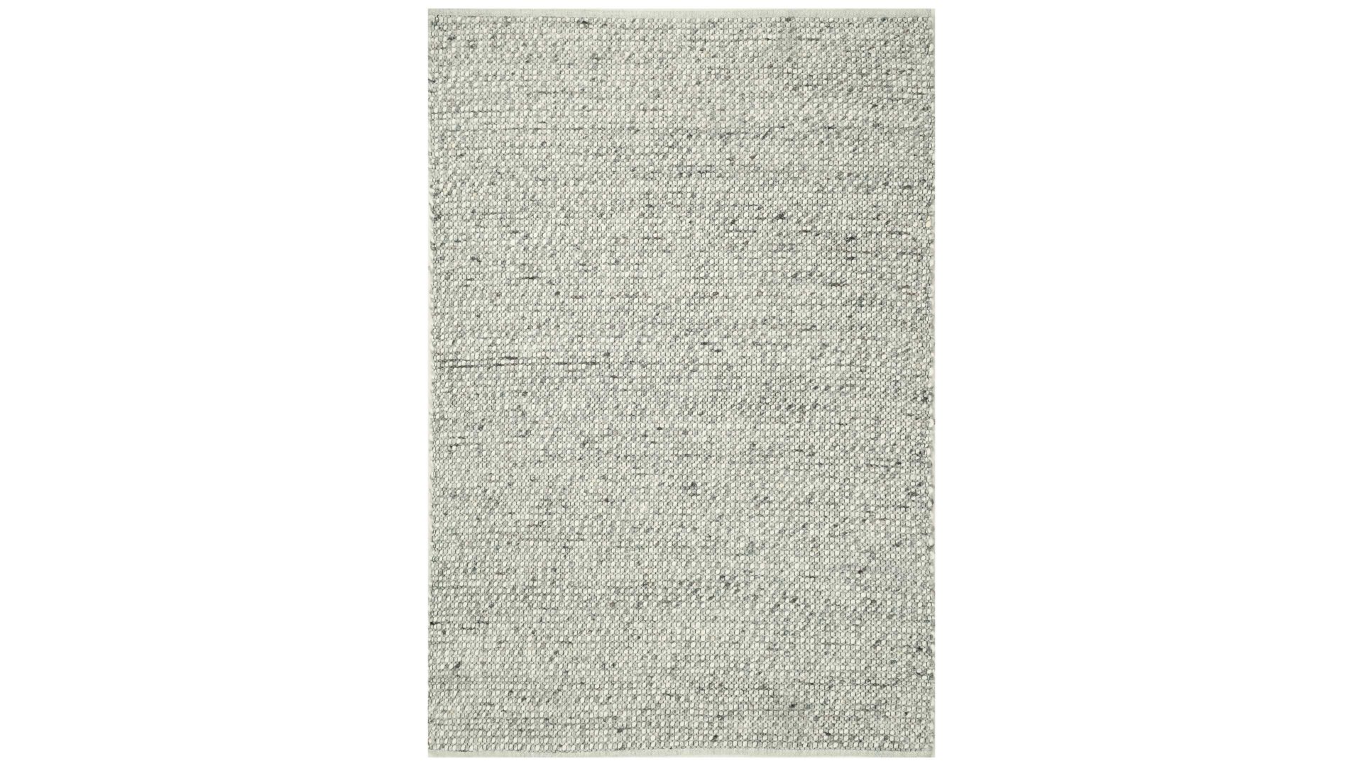 Handwebteppich Interliving aus Naturfaser in Weiß Interliving Teppich Serie B-8001 Kalkstein  – ca. 90 x 170 cm