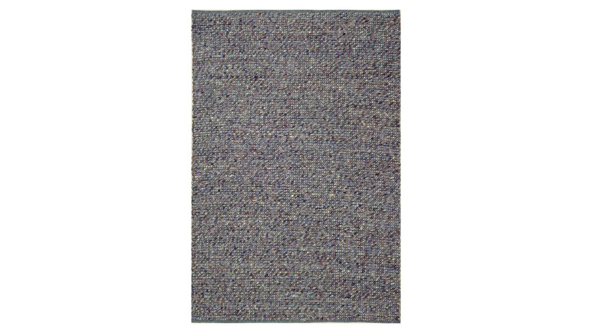 Handwebteppich Interliving aus Naturfaser in Dunkelblau Interliving Teppich Serie B-8001 Ocean – ca. 140 x 190 cm