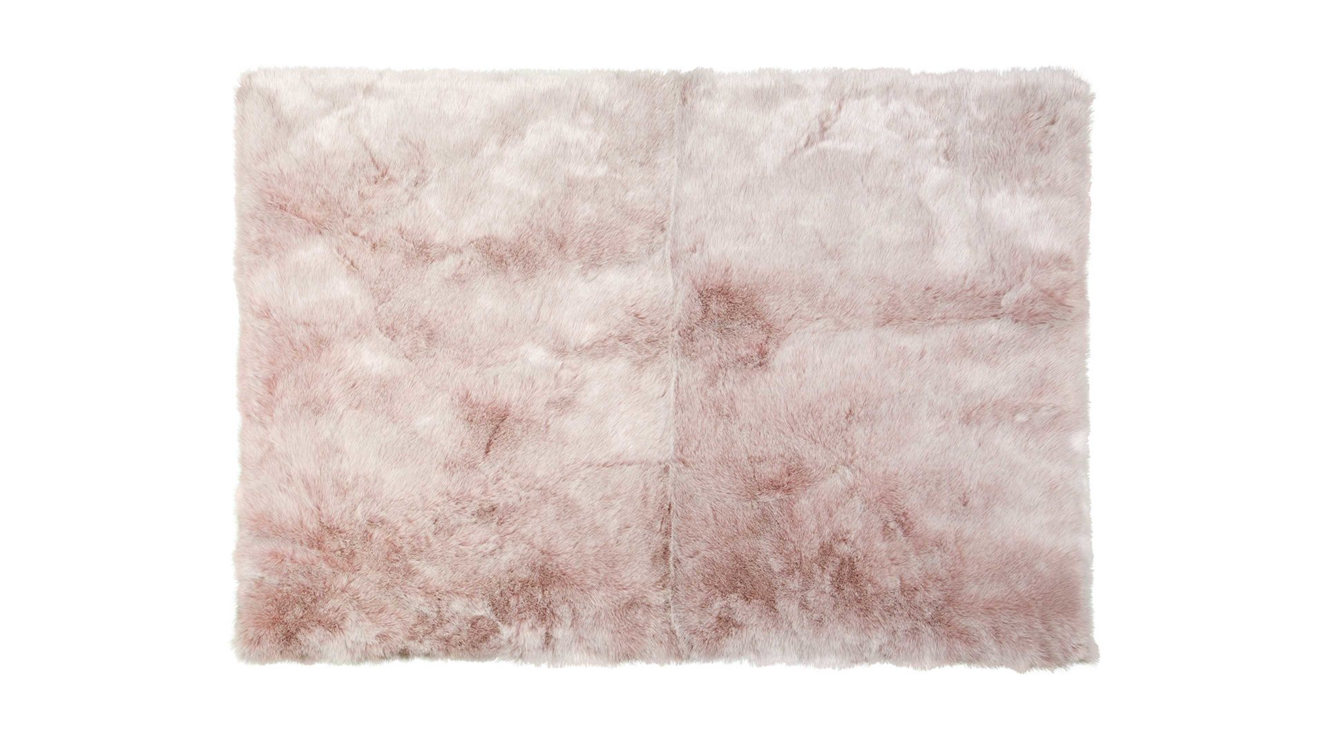 Fellteppich Obsession home fashion aus Kunstfaser in Pink Kunstfell-Teppich My Samba Puderrosa - ca. 120 x 170 cm