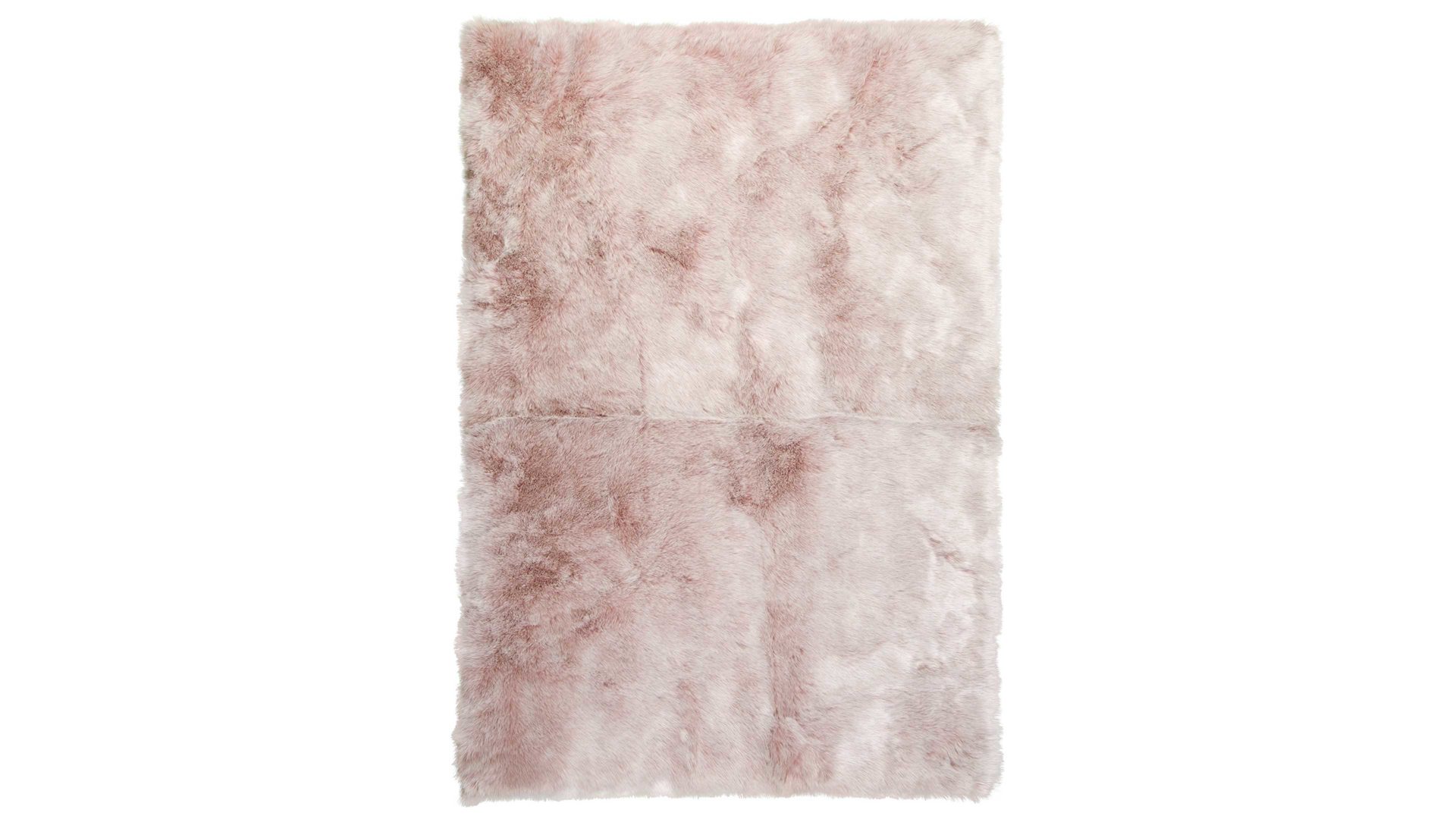 Fellteppich Obsession home fashion aus Kunstfaser in Pink Kunstfell-Teppich My Samba Puderrosa - ca. 230 x 160 cm
