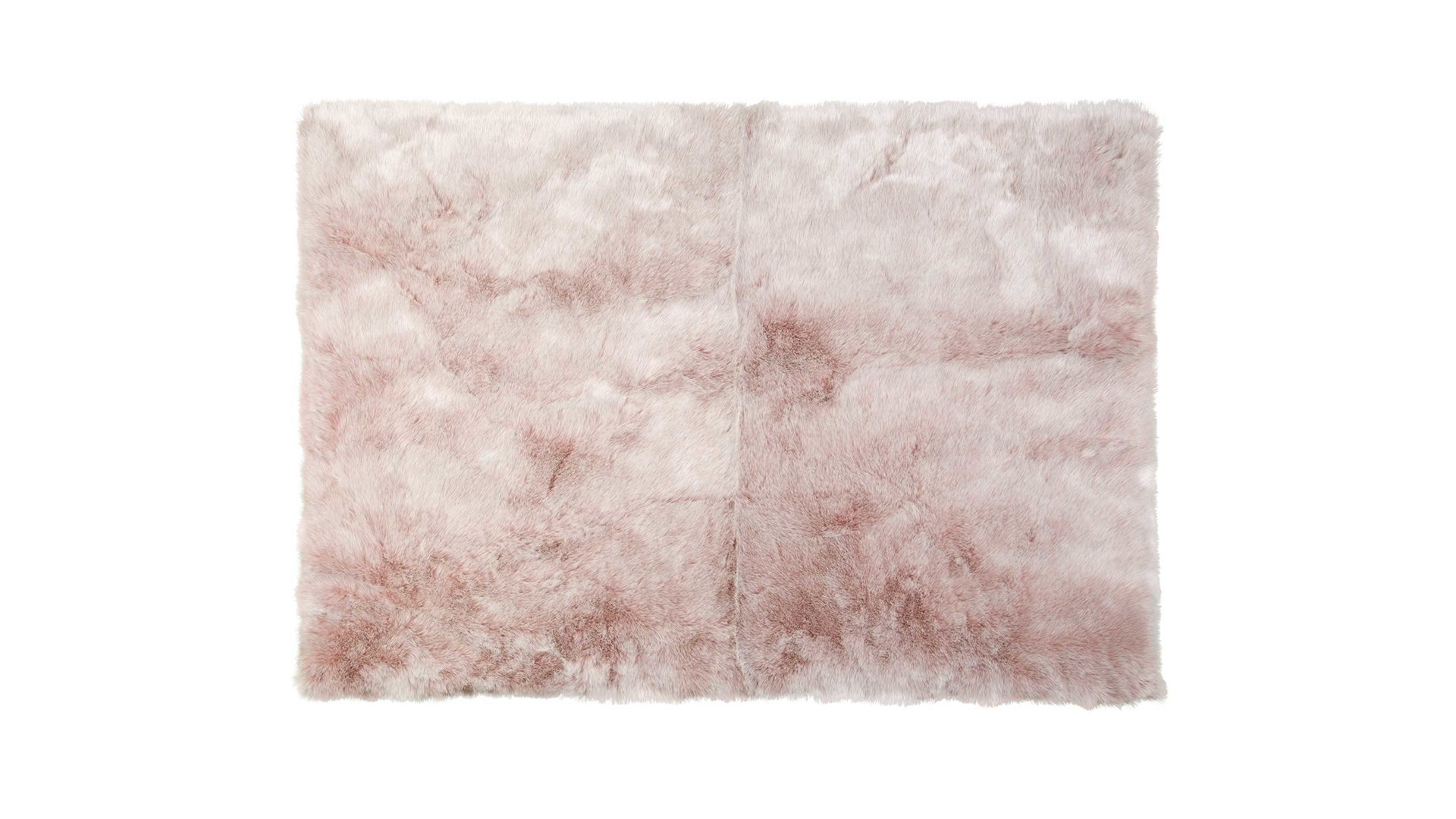 Fellteppich Obsession home fashion aus Kunstfaser in Pink Kunstfell-Teppich My Samba Puderrosa- ca. 150 x 80 cm