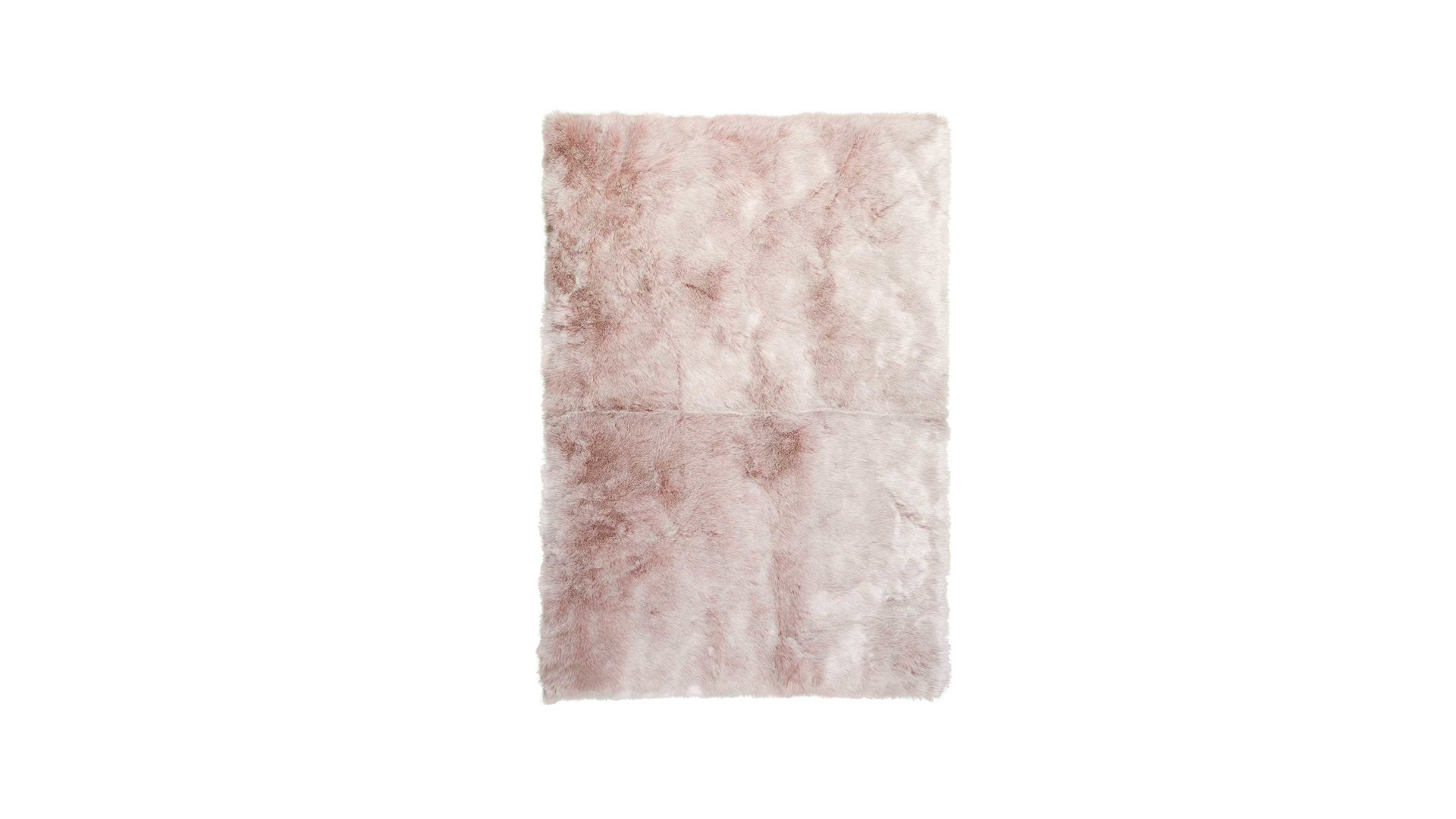 Fellteppich Obsession home fashion aus Kunstfaser in Pink Kunstfell-Teppich My Samba Puderrosa - ca. 110 x 60 cm