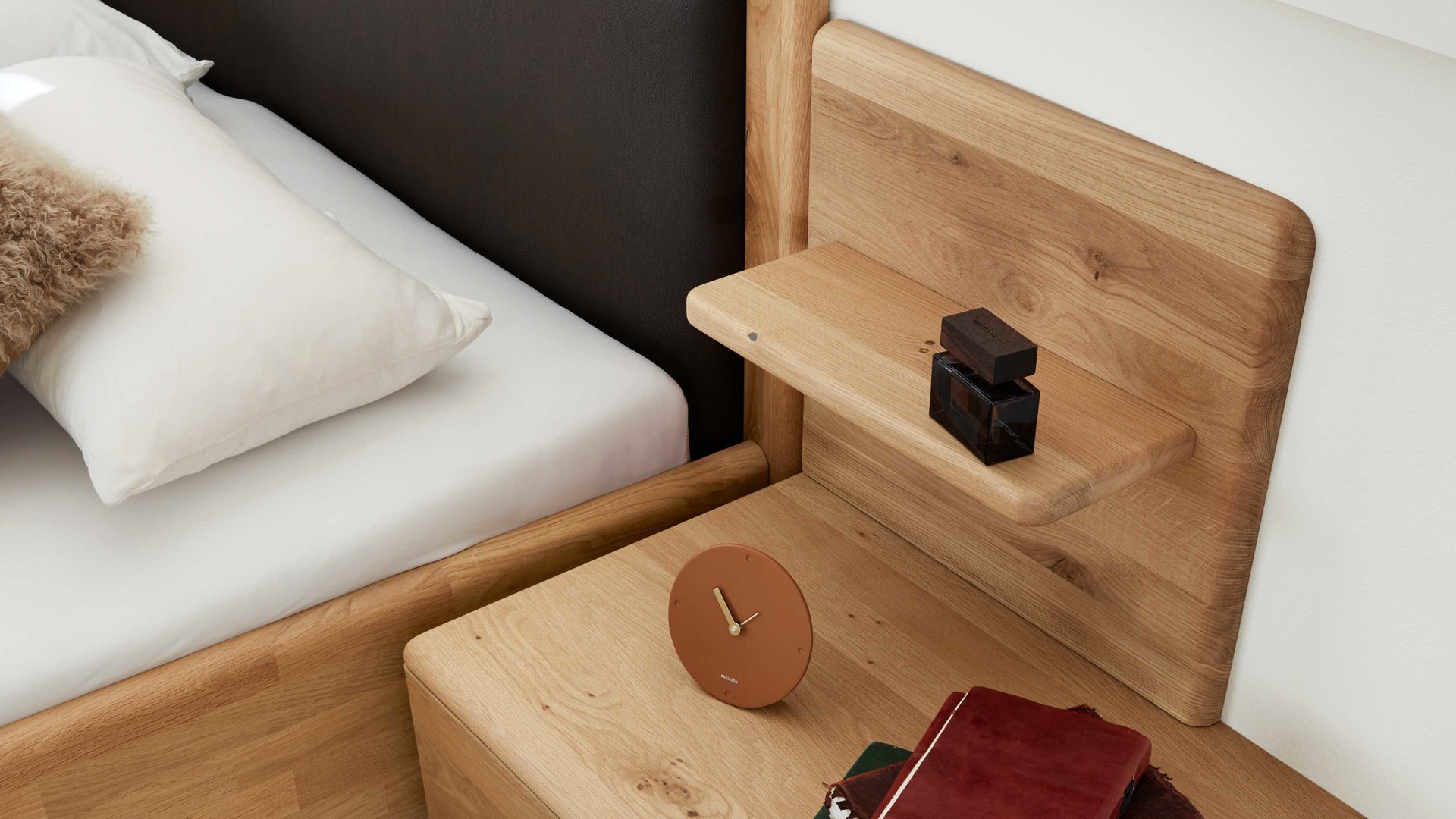 Paneel Interliving aus Holz in Holzfarben Interliving Schlafzimmer Serie 1016 – Aufsatzpaneel 5069 Eiche – rechts, Breite ca. 45 cm