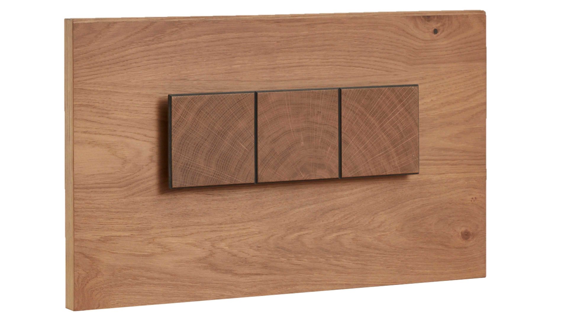 Paneel Interliving aus Holz in Holzfarben Interliving Schlafzimmer Serie 1022 – Paneel 30216 links, Breite ca. 50 cm - Eiche Barrique