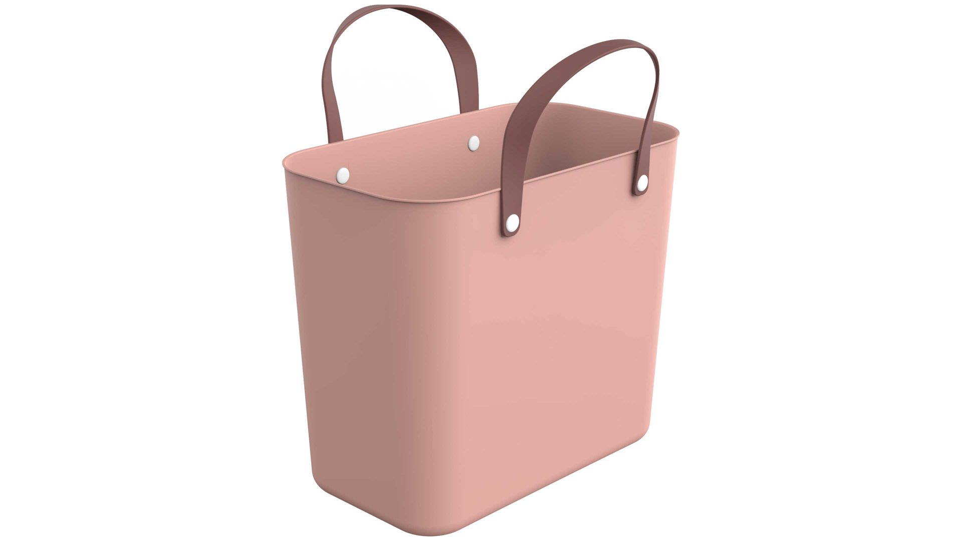 Tasche Rotho aus Kunststoff in Pink rotho modulares Recycling Müllsystem Albula - Multibag Style Linnea Pink - ca. 25 Liter
