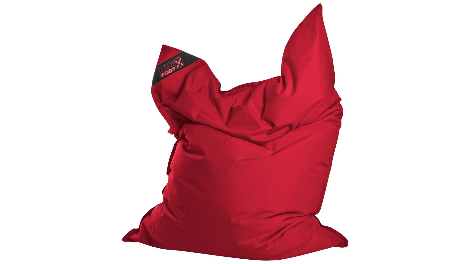 Sitzsack-Bodenkissen Magma sitting point aus Kunstfaser in Rot SITTING POINT Sitzsack bigfoot scuba® - Sitzmöbel rote Kunstfaser - ca. 130 x 170 cm