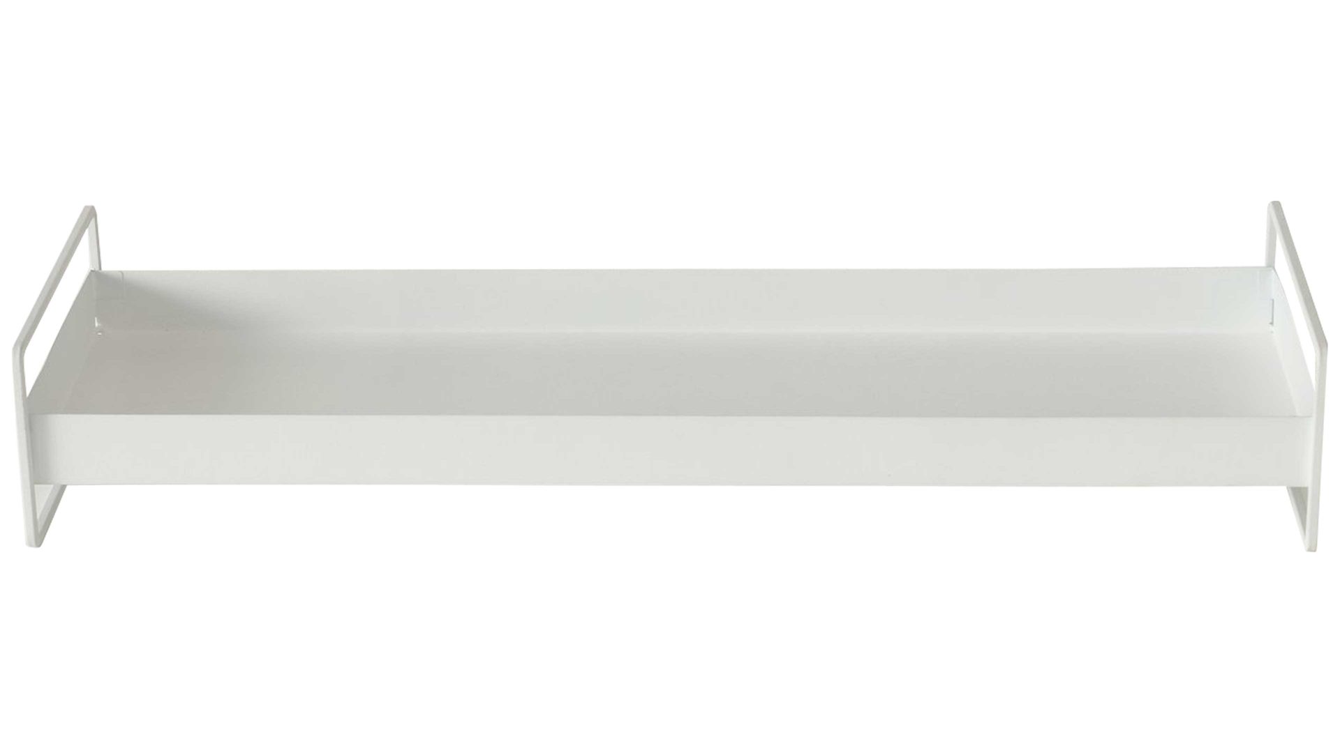 Tablett Boltze aus Metall in Weiß Tablett Wolga weißes Metall - Länge ca. 60 cm