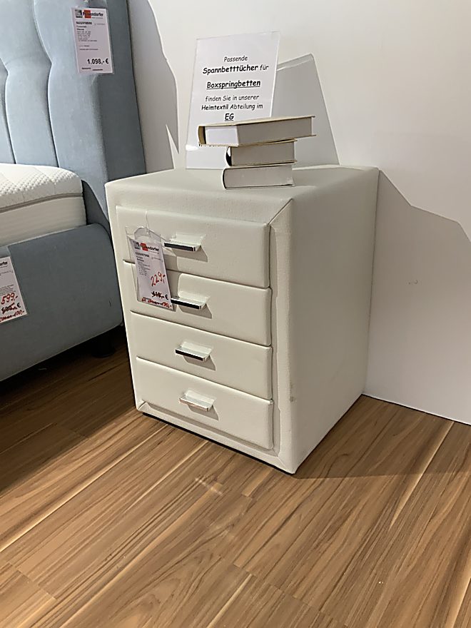 Basisprodukt Oschmann comfortbetten gmbh in Weiß Konsole Sinfonie Bezug 6713-Hippo 0100