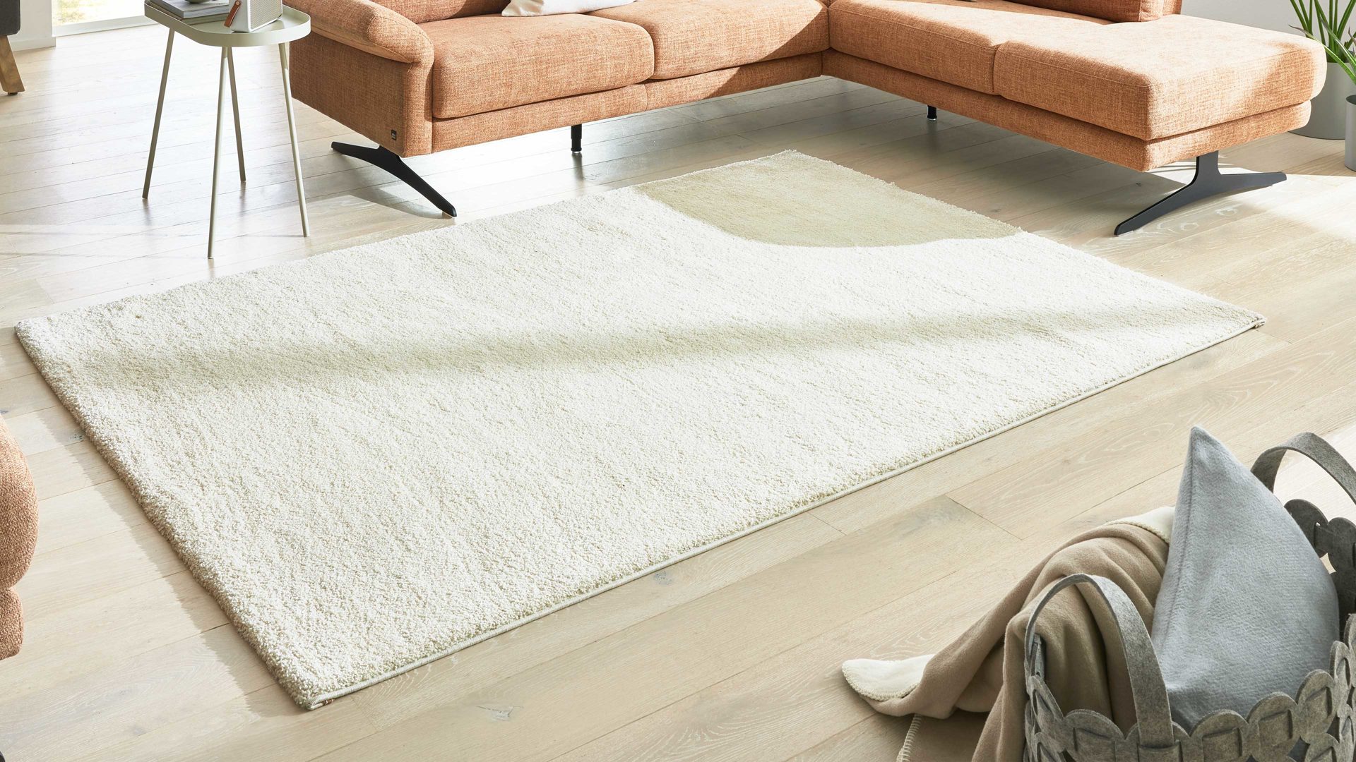 Webteppich Interliving aus Kunstfaser in Beige Interliving Teppich Serie G-8080 Creme - ca. 160 x 230 cm