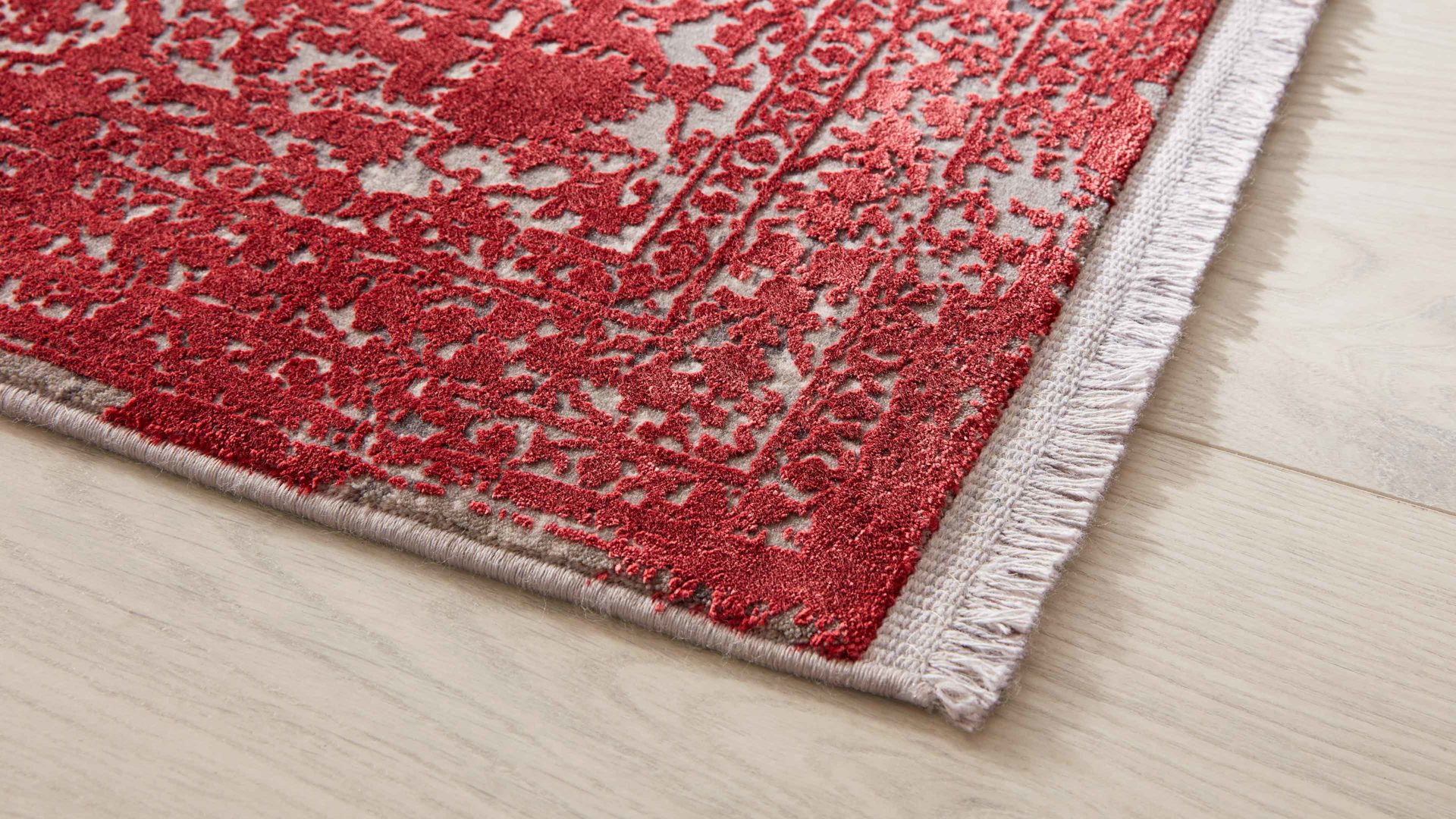 Webteppich Interliving aus Mischgewebe in Rot Interliving Teppich Serie L-8710 Rot – ca. 240 x 300 cm