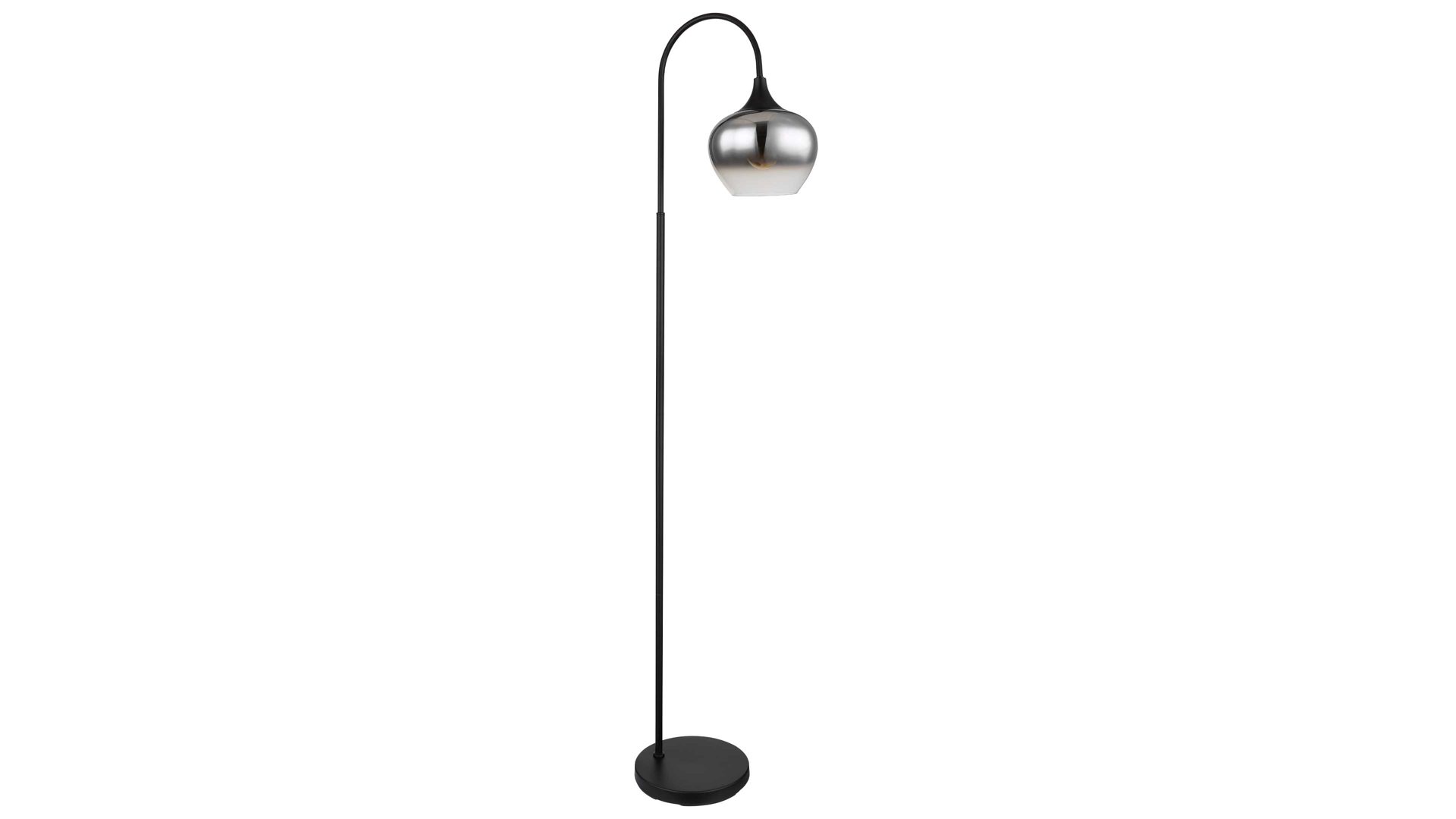 Stehleuchte Globo lighting aus Glas in Schwarz GLOBO Lampe-Serie Maxy - Stehleuchte Rauchglas & mattschwarzes Metall - Höhe ca. 150 cm