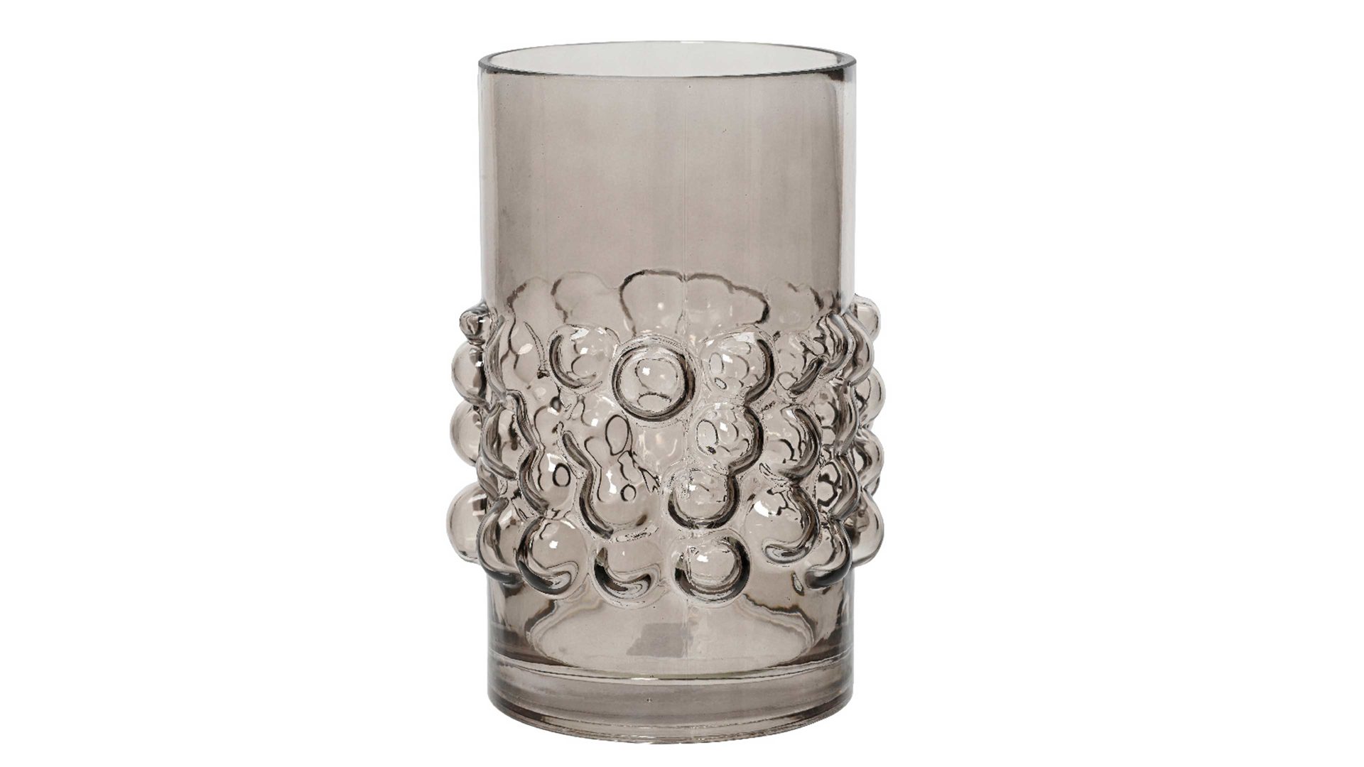 Vase Kaemingk aus Glas in Grau Vase graues Glas - Höhe ca. 24 cm