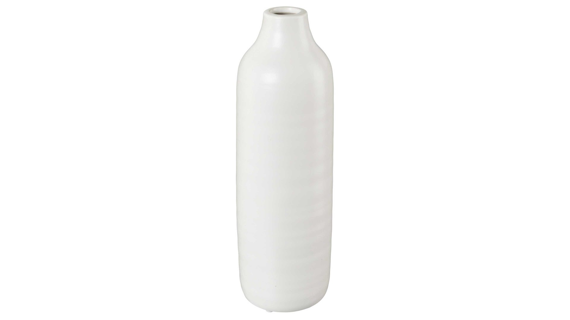 Vase Gasper aus Keramik in Weiß Vase Winola weiße Keramik - Höhe ca. 30 cm
