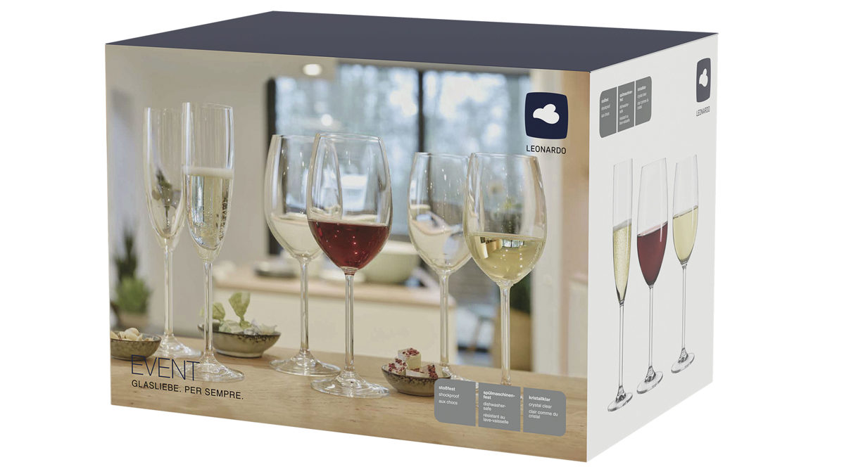 Glas-Set Leonardo | glaskoch aus Glas in Transparent LEONARDO Sekt- und Weinglas-Set Daily TEQTON®-Kristallglas – sechsteilig