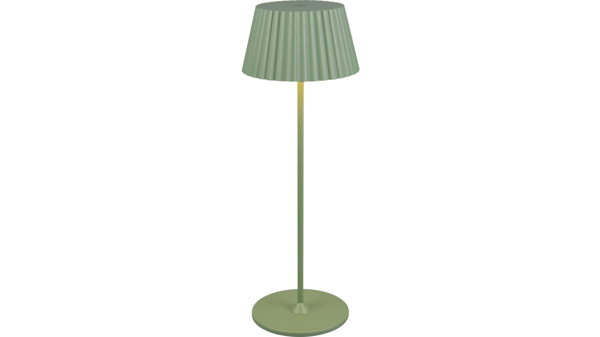 Tischleuchte Reality leuchten aus Metall in Grün RL Outdoor-Tischleuchte Suarez grünes Metall - Höhe ca. 39 cm