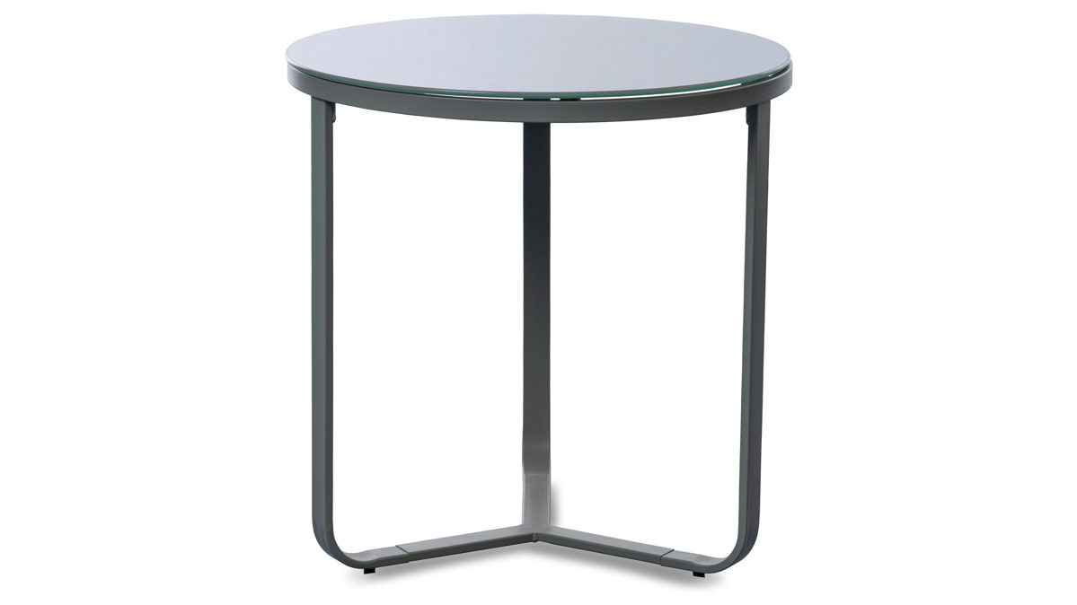 Couchtisch M2 kollektion aus Glas in Grau Couchtisch Boston 1 Grau - Durchmesser ca. 50 cm