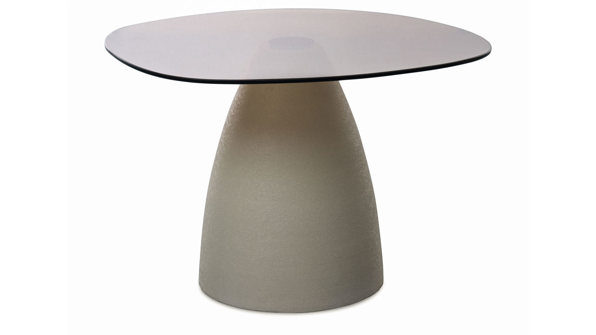 Couchtisch M2 kollektion aus Glas in Weiß Couchtisch Filo 2 Cremeweiße - ca. 65 x 58 cm