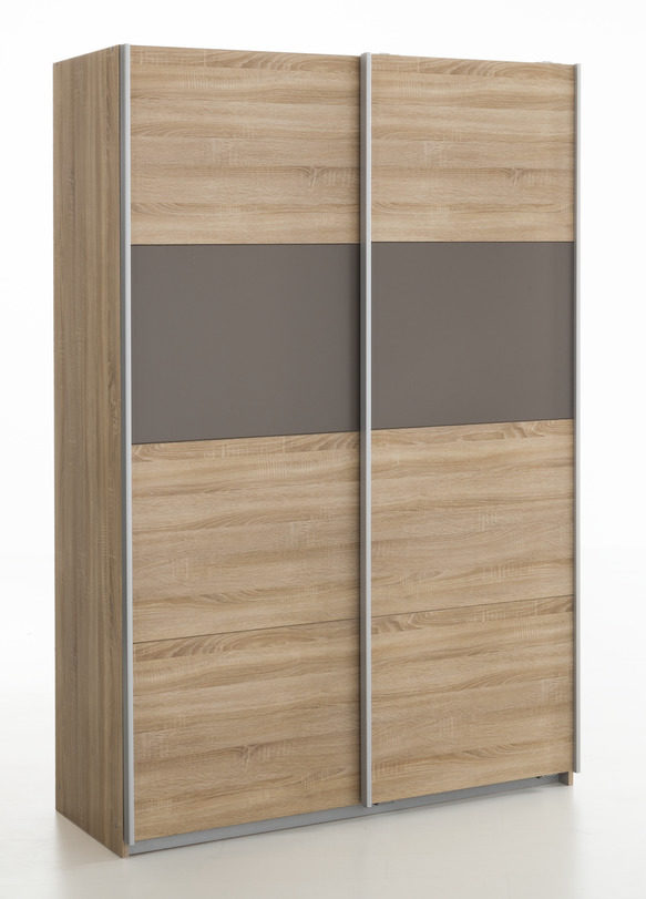 Mobel Frauendorfer Amberg Highlight Rauch Rauch Packs Schwebeturenschrank Kleiderschrank Lavagraue Sonoma Eichefarbene Kunststoffoberflachen Zwei Turen