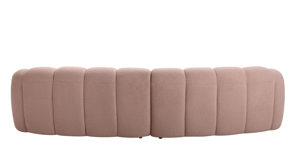 Bigsofa Gutmann factory® aus Stoff in Rosa Polsterprogramm Emelie - Megasofa XL rosafarbener Bezug 306.24 & Kissen 371.24 rosa - ca. 315 x 130 cm