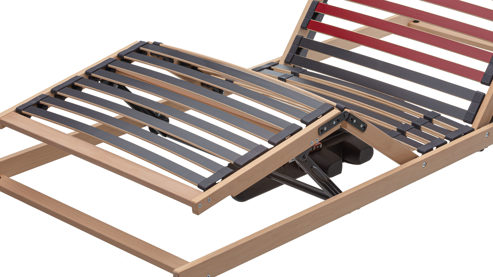 Lattenrost Interliving aus Holz in Holzfarben Interliving Lattenrost Serie 1951 mit Funksteuerung motorisch mit Funk-Fernbedienung – Liegefläche ca. 90 x 200 cm