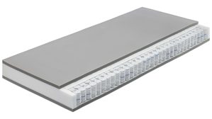 Federkernmatratze Interliving aus Stoff in Weiß Interliving Matratze Medikontur 1909 Taschenfederkern, H3 – Liegefläche ca. 90 x 200 cm