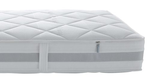 Federkernmatratze Interliving aus Stoff in Weiß Interliving Matratze Medikontur 1931 Taschenfederkern, H3 – Liegefläche ca. 90 x 200 cm