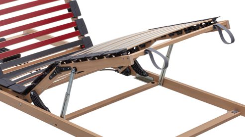 Lattenrost Interliving aus Holz in Holzfarben Interliving Lattenrost Serie 1952 mit zwei Motoren zweifach motorisch mit Handschalter – Liegefläche ca. 90 x 200 cm