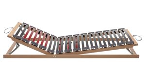 Lattenrost Interliving aus Holz in Holzfarben Interliving Lattenrost Serie 1952 mit manueller Kopf- und Fußteilverstellung manuell – Liegefläche ca. 90 x 190 cm