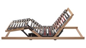 Lattenrost Interliving aus Holz in Holzfarben Interliving Lattenrost Serie 1952 mit zwei Motoren zweifach motorisch mit Handschalter – Liegefläche ca. 140 x 200 cm