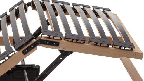 Lattenrost Interliving aus Holz in Holzfarben Interliving Lattenrost Serie 1952 - V6285 zweifach motorisch mit Funk-Fernbedienung – Liegefläche ca. 90 x 200 cm