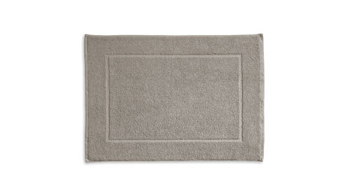 Badematte / Badeteppich Kela | keck & lang aus Naturfaser in Grau Handtuchserie Ladessa - Badematte silbergraue Baumwolle - ca. 60 x 100 cm