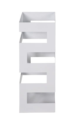 Schirmständer Haku aus Metall in Weiß Schirmständer weißes Metall  – Höhe ca. 48 cm