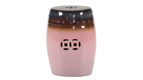 Beistelltisch Gutmann factory® aus Keramik in Rosa Beistelltisch Keramos rosa Keramik - Durchmesser ca. 33 cm