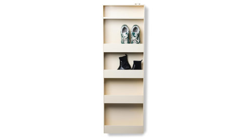 Schuhschrank M2 kollektion aus Metall in Creme Schuhschrank Barney Cremeweiß - ca. 47 x 150  cm