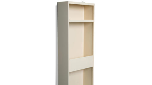 Schuhschrank M2 kollektion aus Metall in Creme Schuhschrank Barney Cremeweiß - ca. 47 x 150  cm