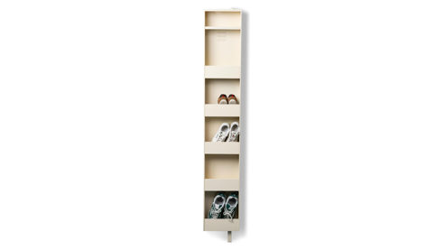 Schuhschrank M2 kollektion aus Metall in Creme Schuhschrank Betty Cremeweiß - ca. 29 x 176 cm
